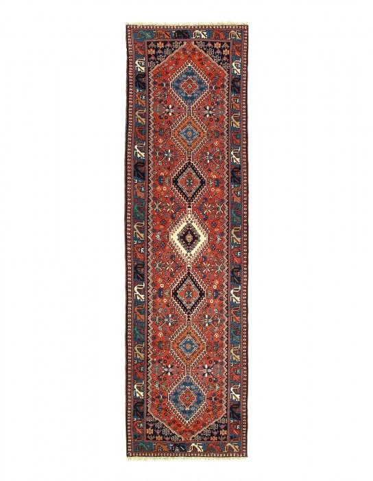 Fine Hand Knotted Persian Yalameh 2'7'' X 9'7'' (1 of 3)