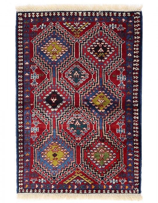 Fine Hand knotted Persian Yalameh 2' x 3' (1 of 4)