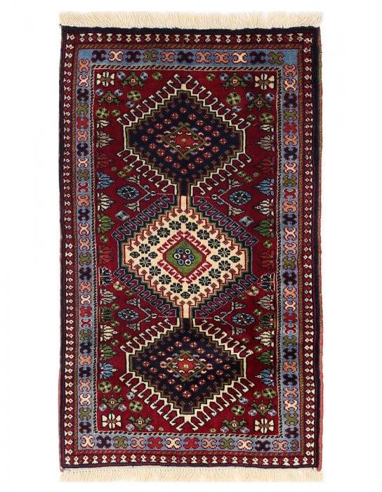 Fine Hand knotted Persian Yalameh 2' x 3'6" (1 of 4)
