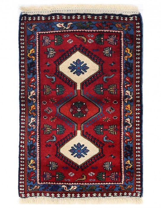 Fine Hand knotted Persian Yalameh rug 1'9'' X 2'9'' (1 of 4)