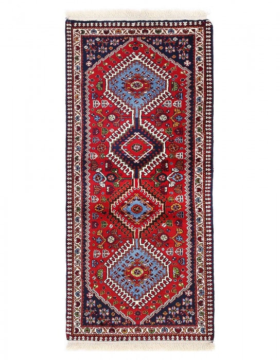 Fine Hand Hand Knotted Persian Yalameh runner 2'1"X 5' (1 of 3)