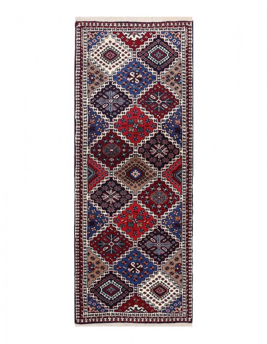 Fine Hand Hand Knotted Persian Yalameh runner 1'9"X 4'6" (1 of 3)