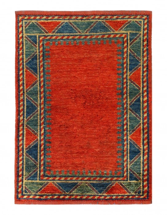 Red Color Vintage Turkish Rug 3'6'' X 4'9'' (1 of 3)