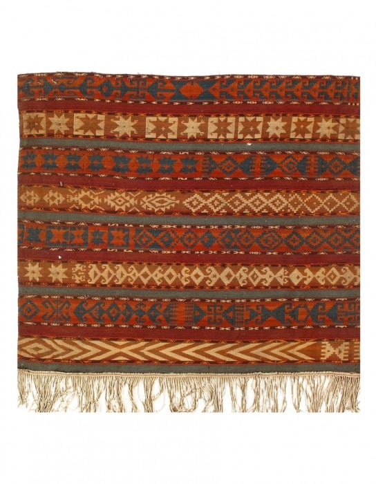 Fine Antique Turkish Kilim 4'3" x 5' (1 of 3)