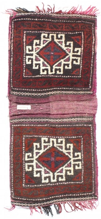 Semi-Antique Persian Shiraz Saddle Bag Rug - 1'5" X 2'10" (1 of 1)