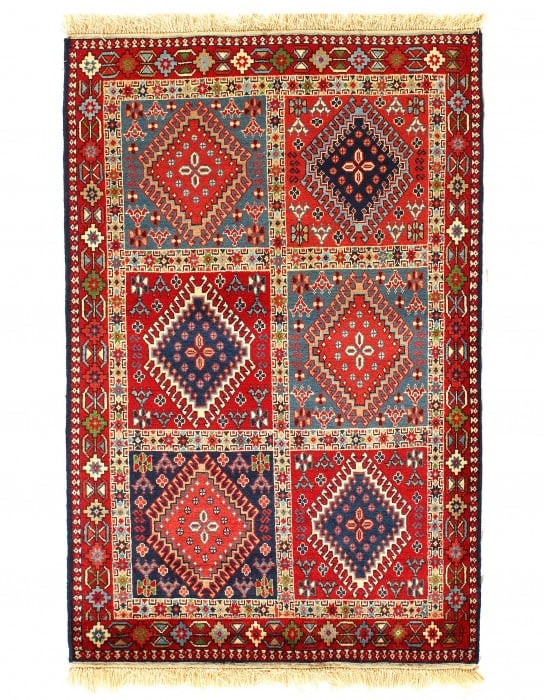 Red Persian Aliabad Yalameh 3' X 5': Red Persian Aliabad Yalameh 3' X 5' - New, Traditional, Hand-Knotted, Wool, 300 -D08655- 862.This item is part of our fine auction collection which includes many fine home accessories including antiqu