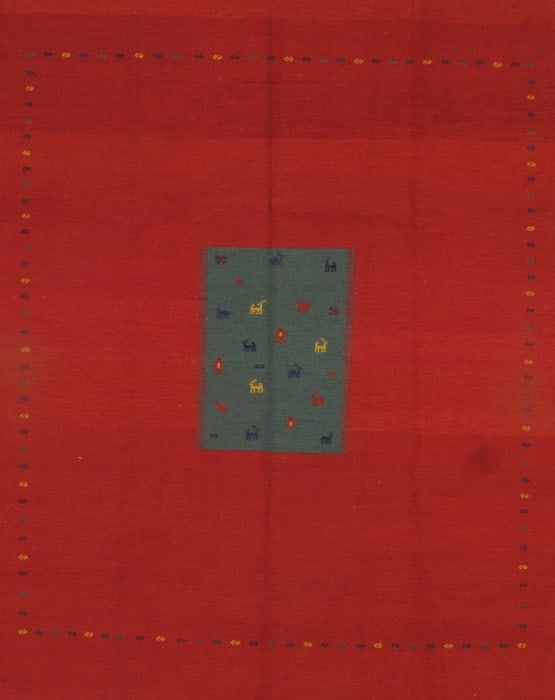 Red Soumak Weave Gabbeh - 8' X 10' (1 of 1)