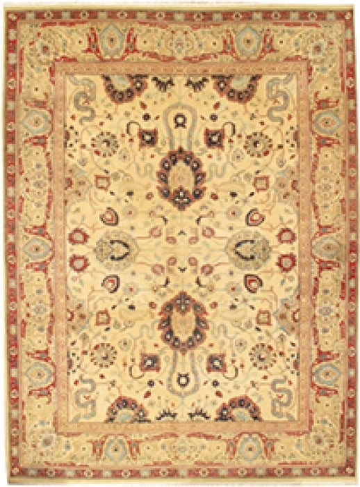 Beige Indo Agra 9'x12' (1 of 9)