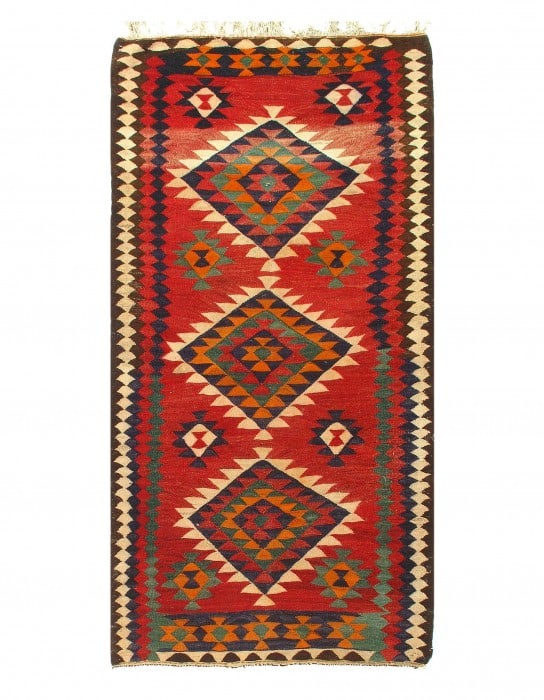 Multi Color Persian Kilim 4'4" x 8'6" (1 of 3)