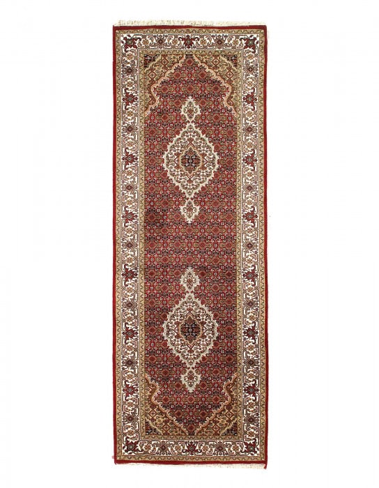 Tabriz Mahi Design Silk & Wool 2'8" X 8' (1 of 3)