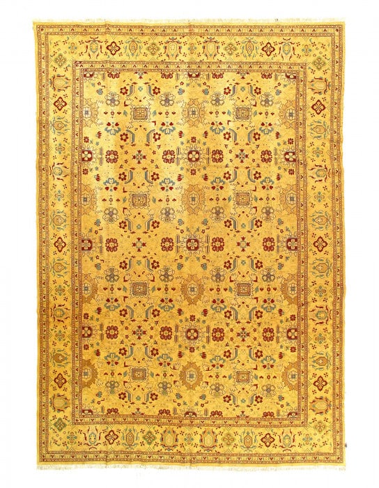 Beige Hand woven fine Sumac Tabriz rug 9'X 12'2': Beige Hand woven fine Sumac Tabriz rug 9'X 12'2' - NEW, Tabriz, Hand-Woven, Lamb's Wool, 300 -24058- 862.This item is part of our fine auction collection which includes many fine home accessories incl