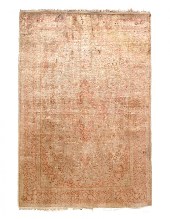 Antique Kashmir A. Silk Hand-Knotted Rug 4'1"x 6' (1 of 3)