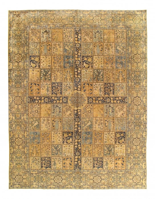 Beige Persian Tabriz rug 10'.3'' X 13'.4'' (1 of 3)