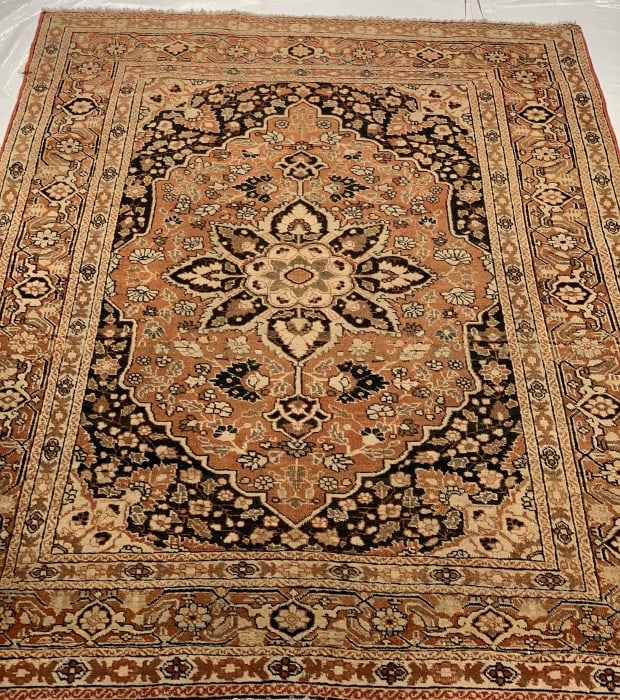 Rust Antique Tabriz 3' 11'' X 5' 6'' - 5