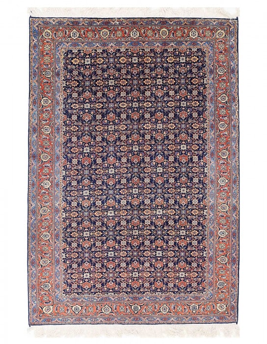 Nay Blue Antique Tabriz Herati Design 5'3"x7'10" (1 of 3)
