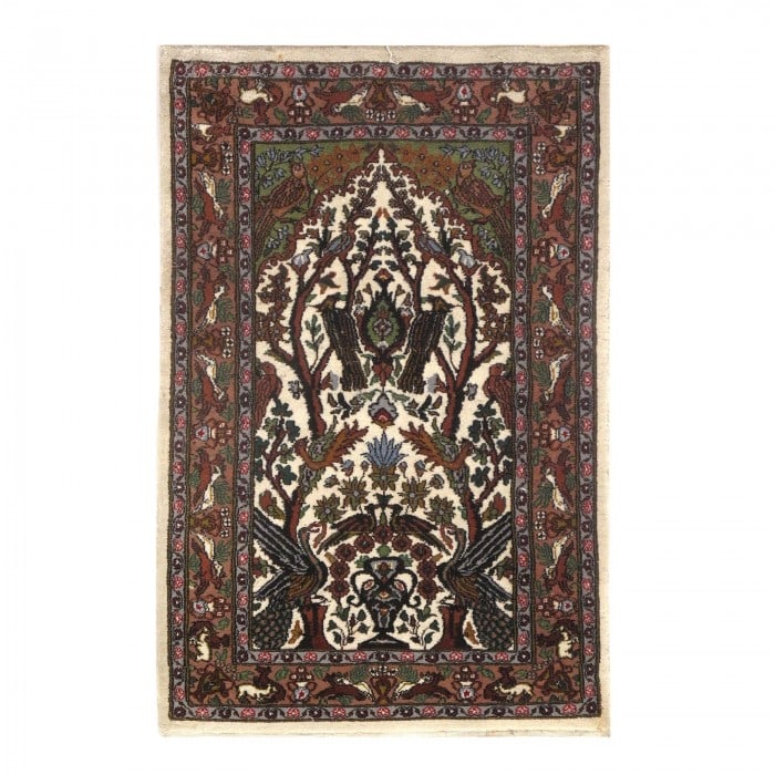 Fine Indo Tabriz Rug - 2'5" X 3'10" (1 of 3)