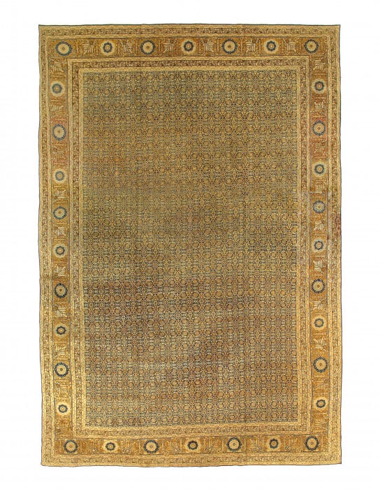 Antique Persian Tabriz Rug - 10'8" x 17'6" (1 of 4)