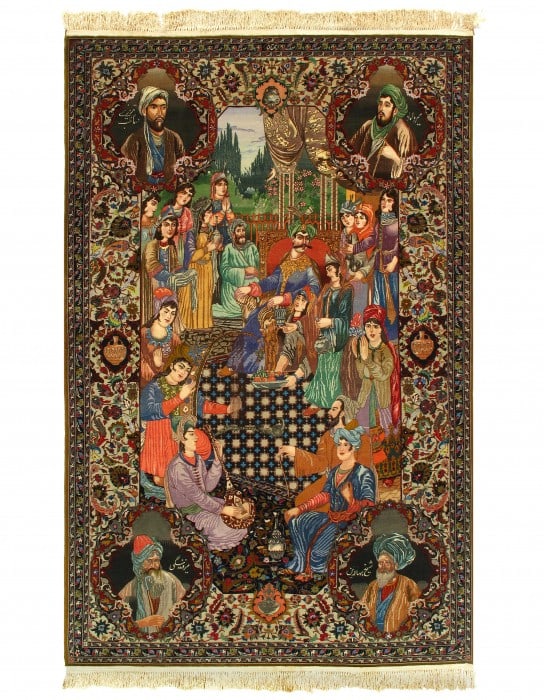Super Fine Tabriz 5'8" x 9': Super Fine Tabriz 5'8" x 9' - circa 1980, Tabriz, Hand-Knotted, Lamb's Wool, 300 -D10520- 862.This item is part of our fine auction collection which includes many fine home accessories including antiq