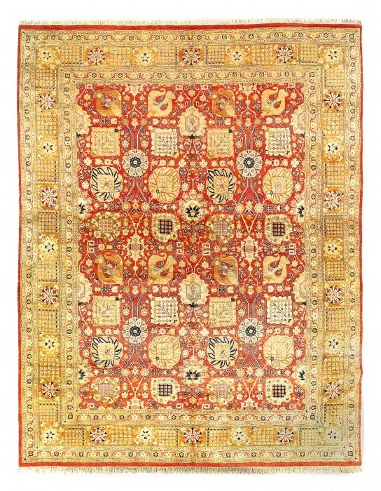 Rust color Fine hand Knotted Pak Persian 11'11'' X 15'5'' (1 of 9)