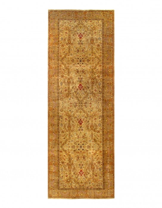 Camal Color Fine Hand Knotted Tabriz Gallery size 6' X 18' (1 of 9)