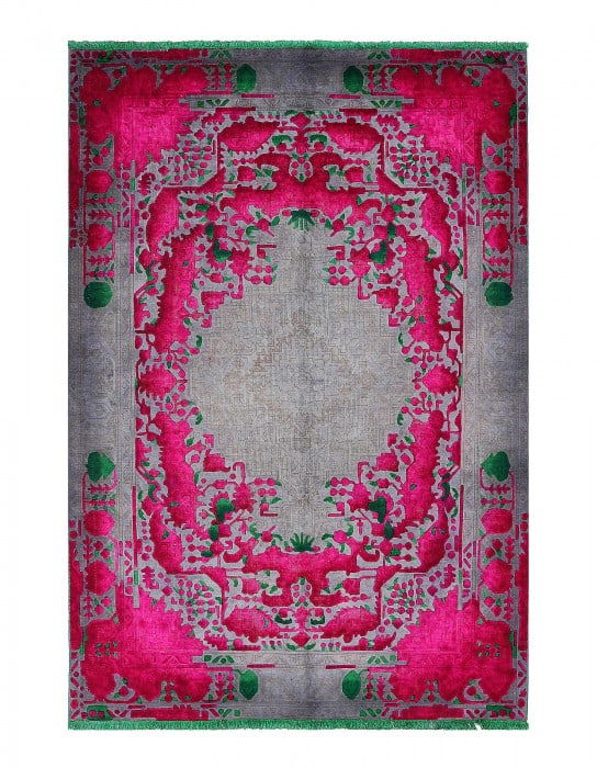 Handmade Over dyed Persian Tabriz rug 6'7"X 9'8" (1 of 3)