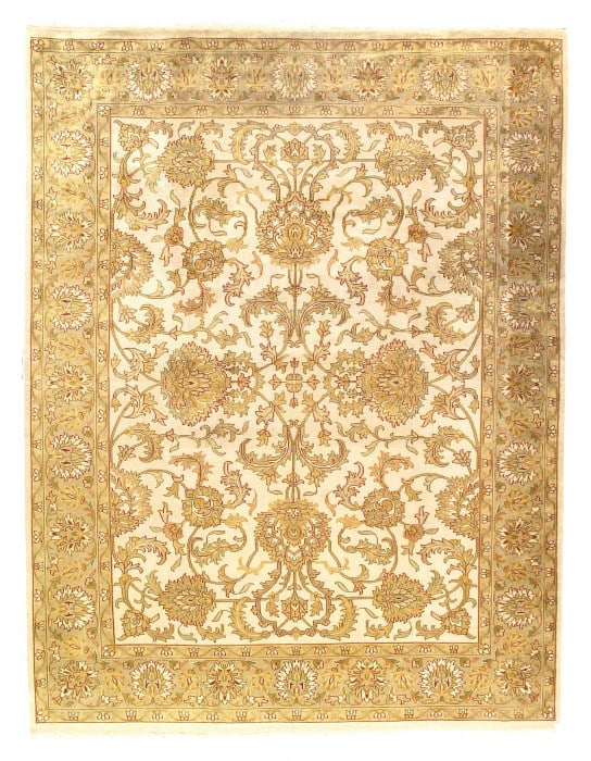 Beige Color fine Hand knotted Tabriz 9'2"X 12;2" (1 of 4)