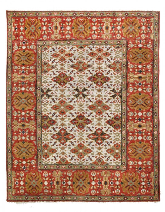 Fine Hand Knotted Sultanabad Design 7'11'' X 9'11'' (1 of 4)