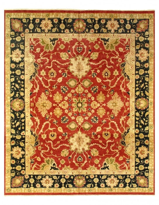 Rust Fine Hand-Knotted Sultanabad Rug 12' X 15' (1 of 9)