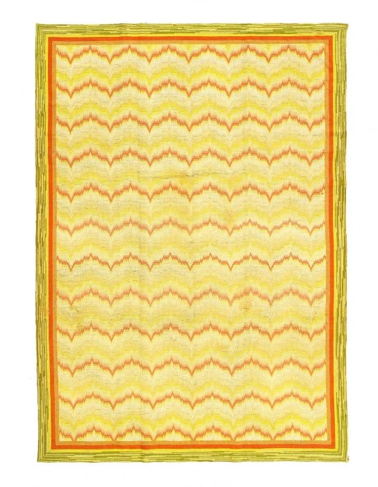 Antique Hand Knotted Spain art deco rug 6'3'' X 8'11'' (1 of 3)
