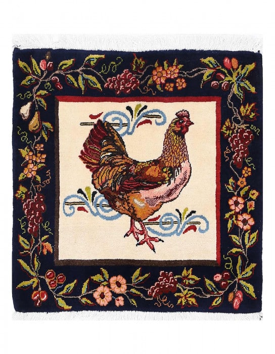 Persian Hand knotted square rug 2'2'' X 2'3'' (1 of 4)