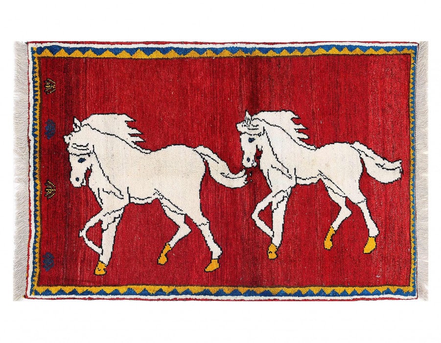 Fine Hand knotted Persian Shiraz rug 3'4'' X 5'3'' (1 of 3)