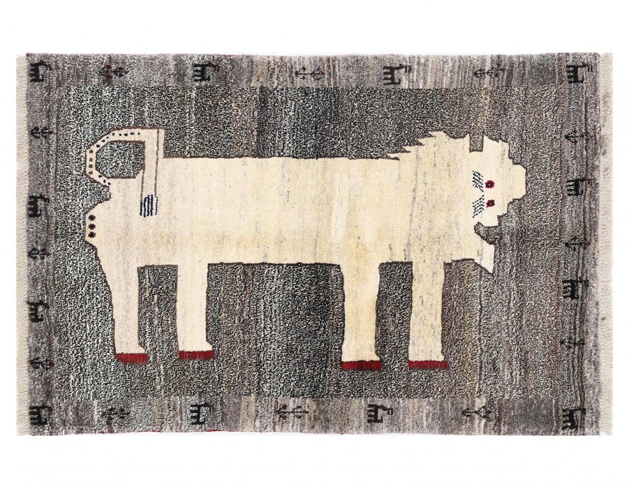 Distinctive Majestic Persian Lion rug 3'4'' X 5' (1 of 3)