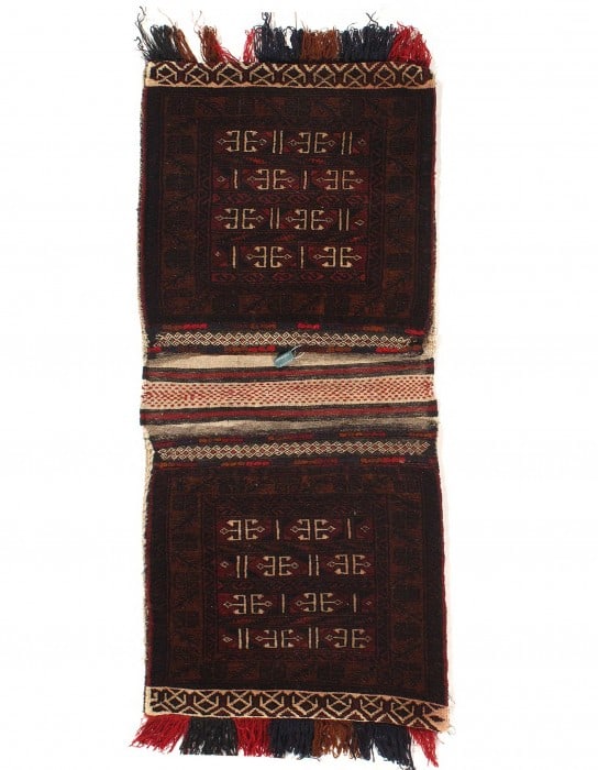 Vintage Persian Hand Knotted Shiraz saddle bag 2' X 4' (1 of 3)