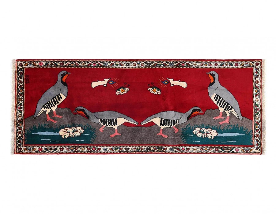 Persian Hand knotted Shiraz runner 2'6'' X 7'1'' (1 of 3)