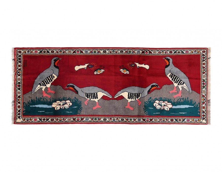 Persian Hand knotted Shiraz runner 2'6'' X 6'9'' (1 of 3)