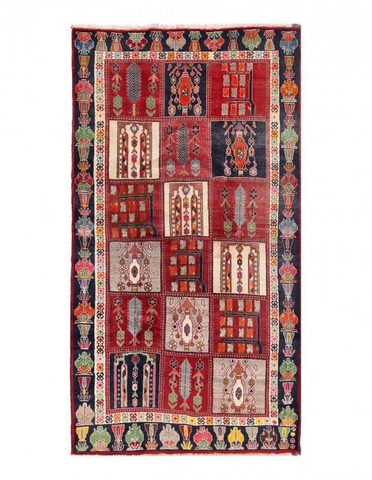 Fine Hand knotted Persian Vintage shiraz 4'11'' X 9'4'' (1 of 3)