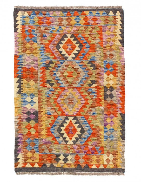 Pasargad Caucasian Tribal Style Flat Weave kilim 3'5"X 4'9" (1 of 3)