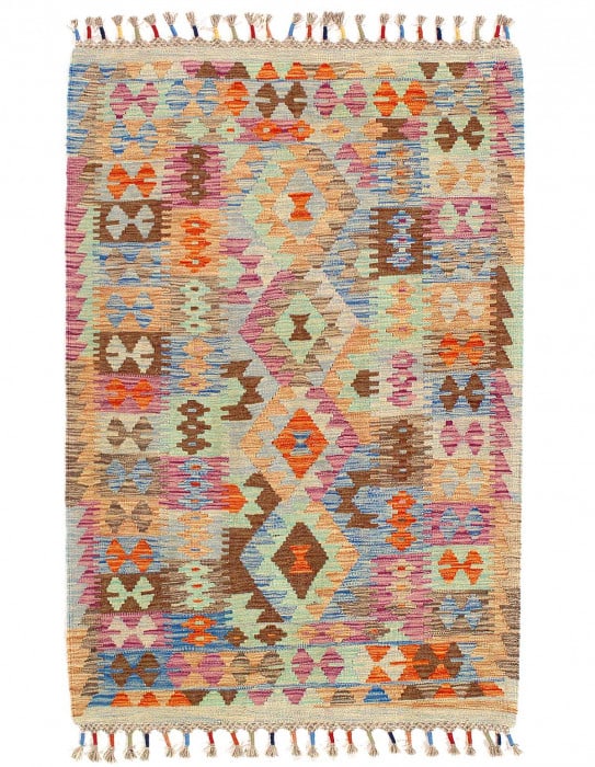 Pasargad Caucasian Tribal Style Flat Weave kilim 3'4"X 5' (1 of 3)