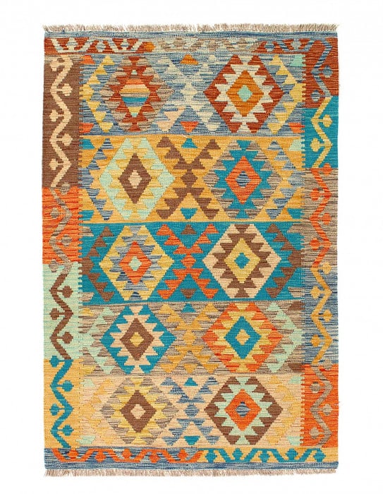 Pasargad Caucasian Tribal Style Flat Weave kilim 3'4"X 5' (1 of 3)
