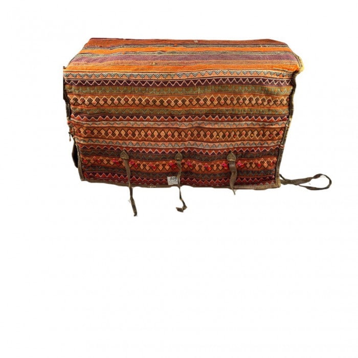 Antique Persian shiraz Mafrash Cargo Bag 1'8'' X 3'5'' (1 of 8)