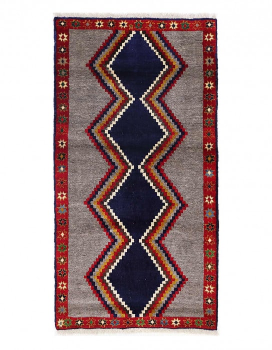 Fine Hand knotted Persian Vintage Shiraz rug 3' X 6' (1 of 4)