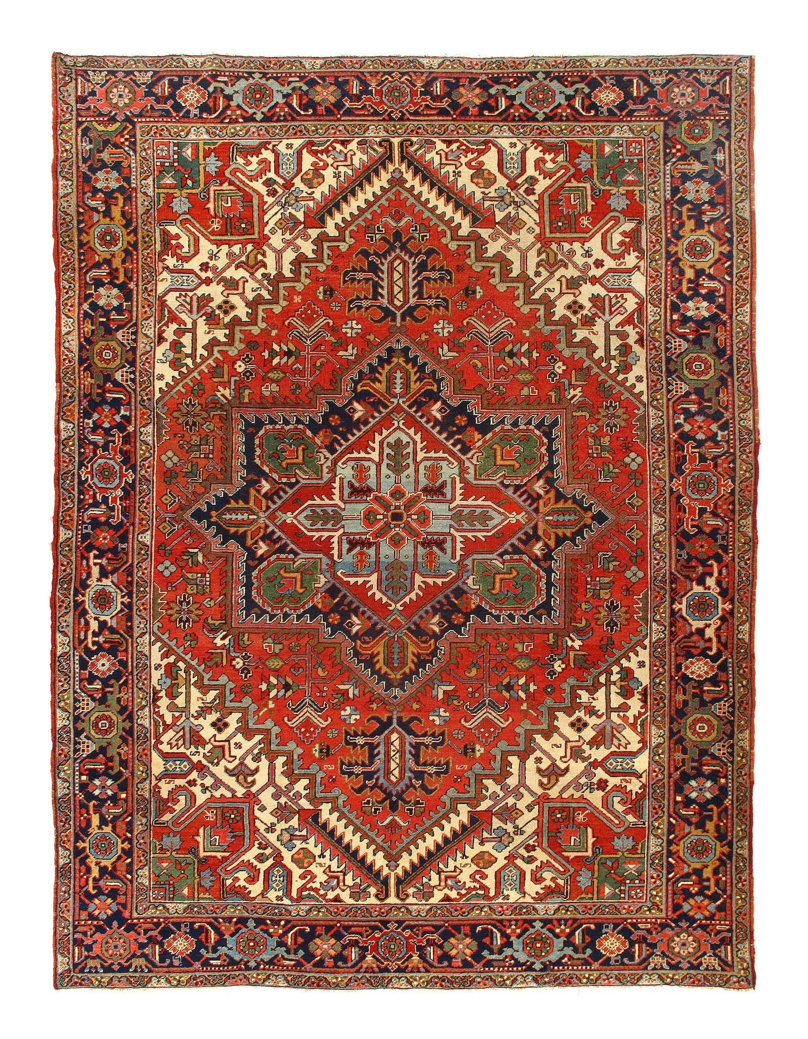 Antique Persian Heriz Serapi Rug 8'4"X 11'6" (1 of 3)