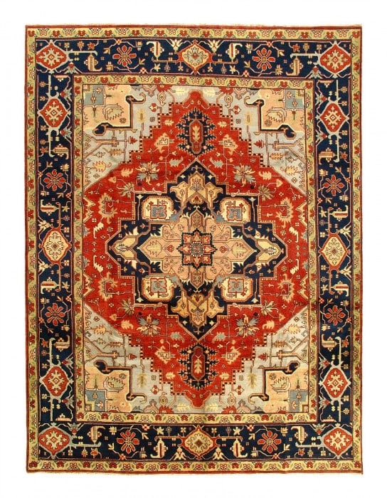 fine Hand Knotted Persian serapi design 9'1'' X 11'11'': fine Hand Knotted Persian serapi design 9'1'' X 11'11'' - New, Serapi, Hand-Knotted, Lamb's Wool, 300 -D05069- 862.This item is part of our fine auction collection which includes many fine home access