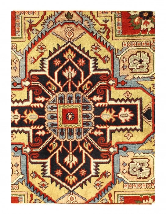 Rust Hand Knotted Serapi 9'8'' X 13'11'' - 2