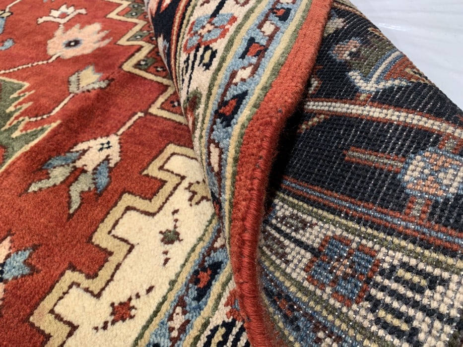 Rust Hand Knotted Serapi 9'8'' X 13'11'' - 8