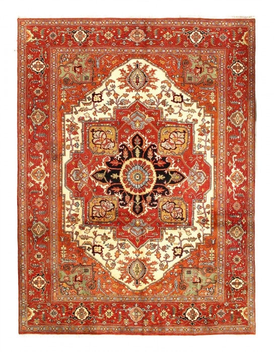 Fine Hand Knotted Persian serapi design 8'11 X 11'11'' (1 of 4)