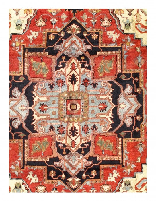 Rust Persian serapi design 9' X 12' - 2