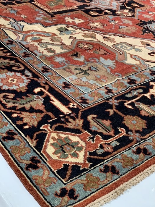 Rust Persian serapi design 9' X 12' - 8