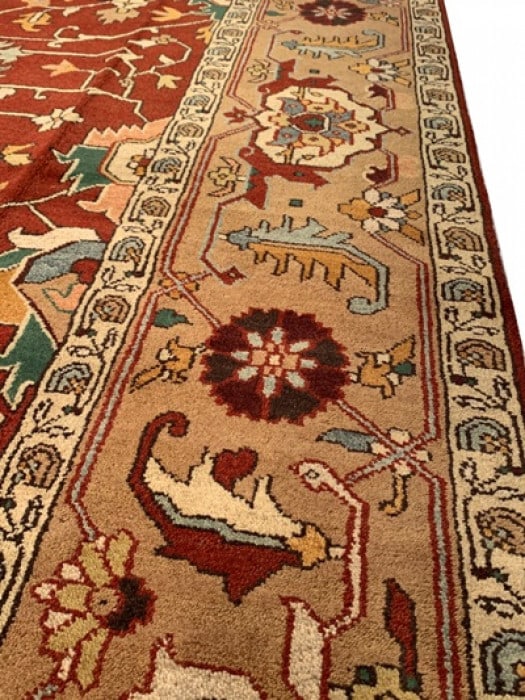 Rust Persian serapi design 10' X 14' - 7