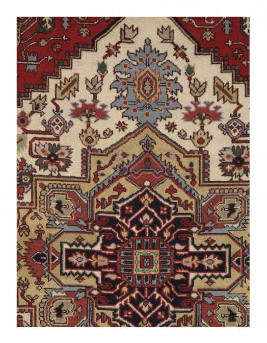 Ivory Persian Serapi design 8' X 10' - 2